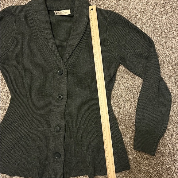 Belle poque gray women’s Vintage Cardigan Sweater size large - Picture 10 of 10